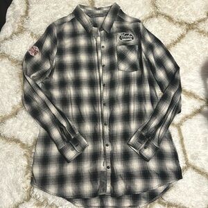 Harley-Davidson Black & White Flannel